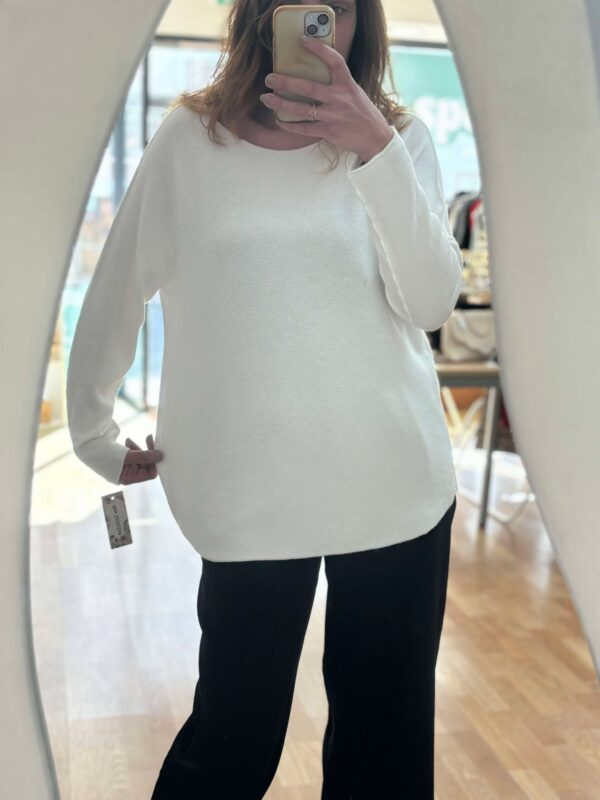 Le pull Gaia Blanc – Image 3