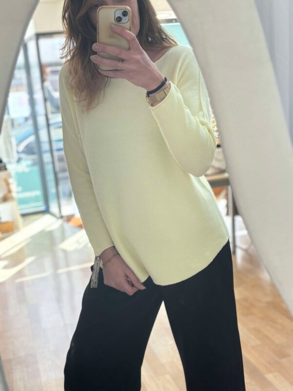 Le pull Gaia Jaune – Image 2