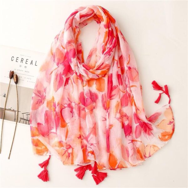 Le foulard Rose Fushia