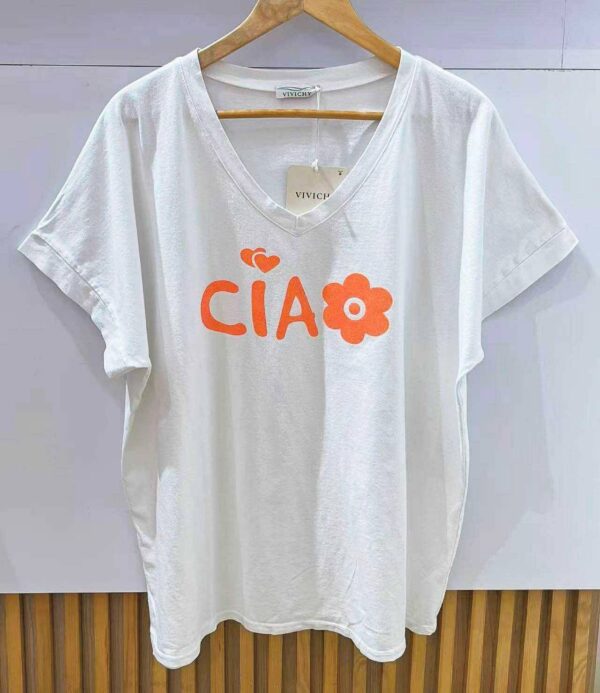 Le T-Shirt pulpeuse Ciao Orange